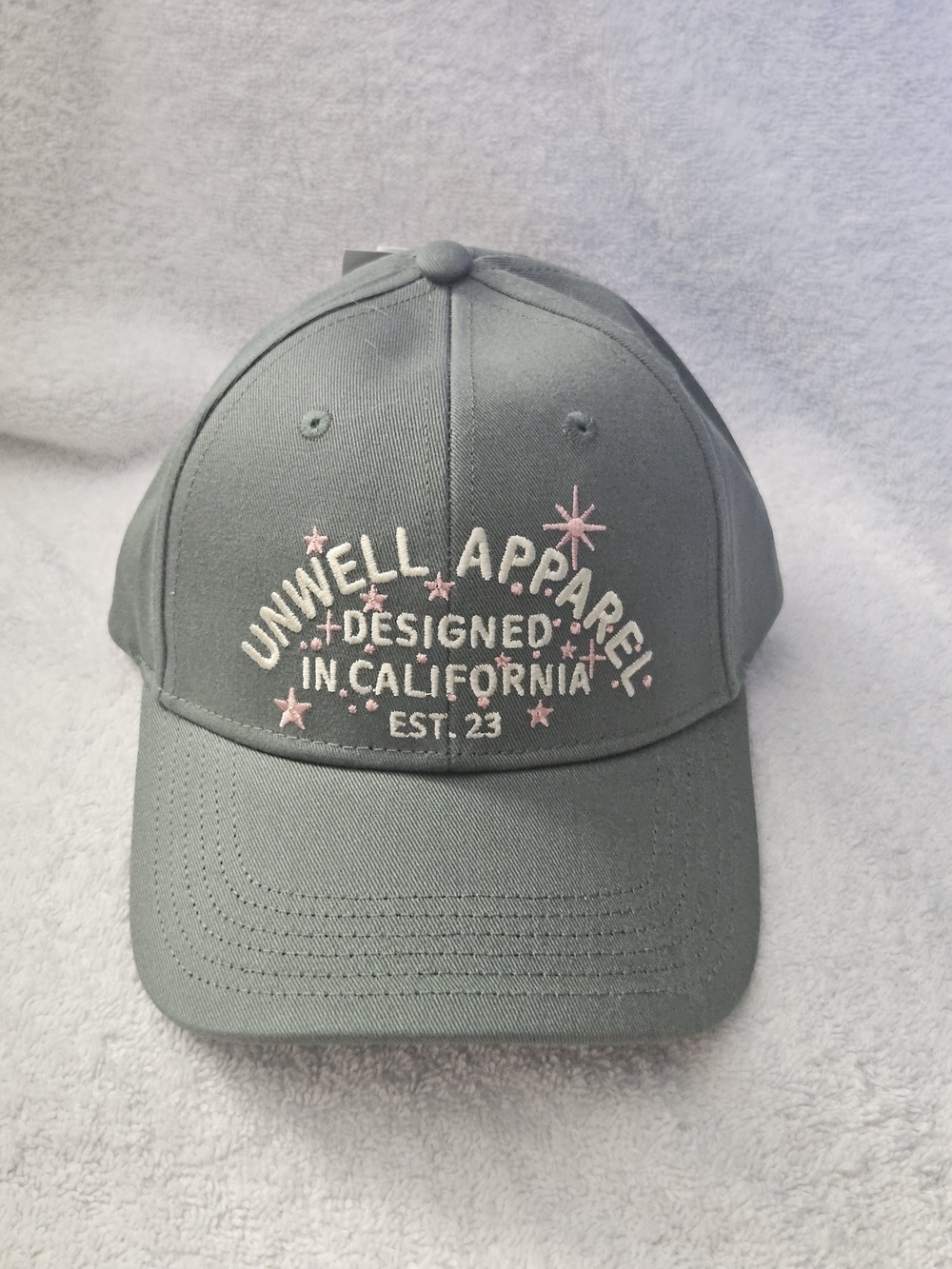 Target Unwell Apparel California Baseball Cap Green Pink Star Est 23 Hat New